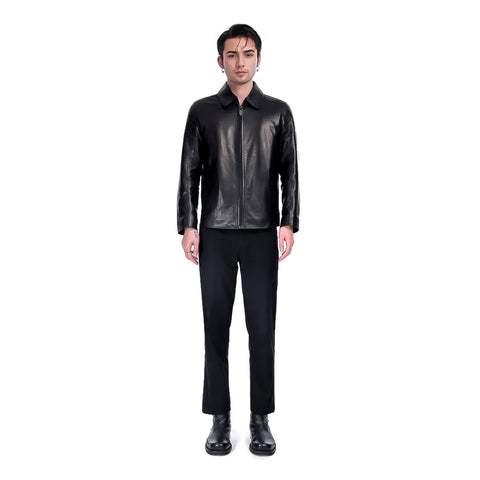 LEATHER SHIRT JACKET