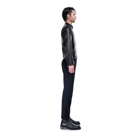 LEATHER RACER JACKET