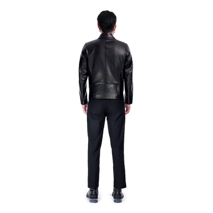 LEATHER SHIRT JACKET
