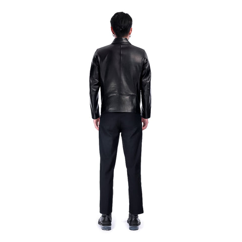 LEATHER SHIRT JACKET