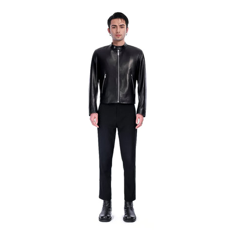 LEATHER RACER JACKET